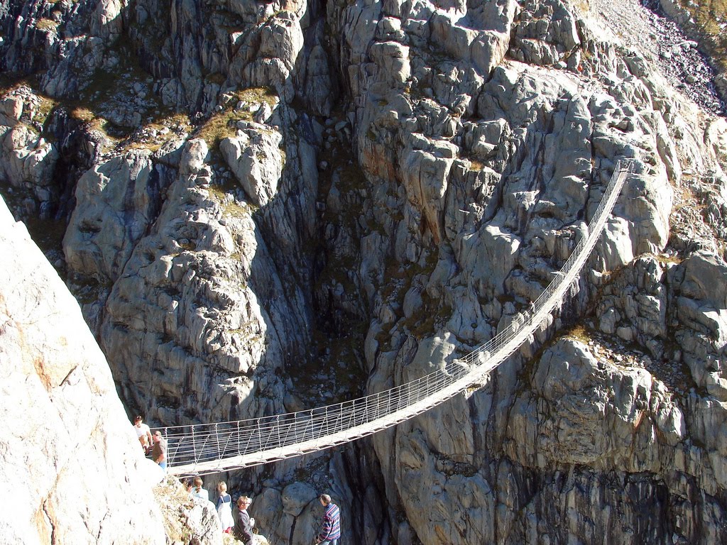 http://www.weirdlyodd.com/wp-content/uploads/2010/12/Hanging-Bridge-at-Trift-Glacier-Switzerland-1.jpg
