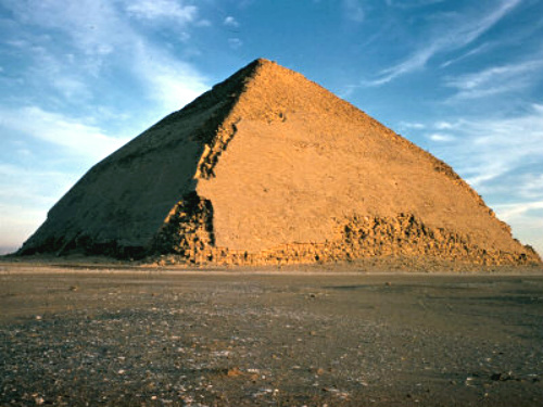 Bent Pyramid built by Pharaoh Sneferu